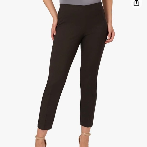 Adrianna Papell Women's Solid Bi-Stretch Pull-on Pant Size US 4 - Picture 1 of 5